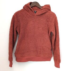 Athleta Girls So Snug‎ Sherpa Hoodie 2.0 Rust Color Girls Size XL